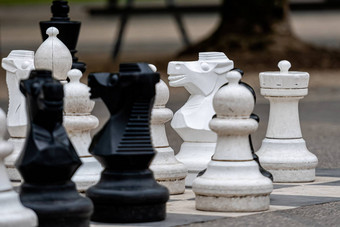 户外国际象棋董事会大塑料块户外巨大的国际象棋