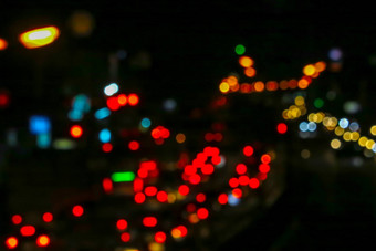 红色的光交通小时路城市湿