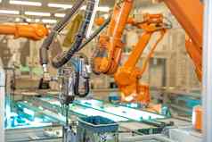 机器人手臂自动化生产组件汽车行业