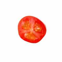 红色的成熟的西红柿孤立的白色背景