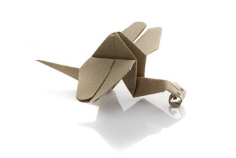 折纸蜻蜓回收papercraft