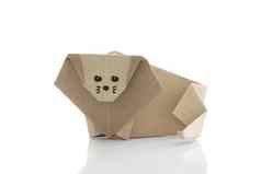 折纸狮子回收papercraft