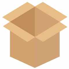 回收棕色（的）盒子白色背景盒子图标网络坐