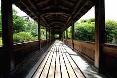 日本寺庙木走日本花园《京都议定书》寺庙