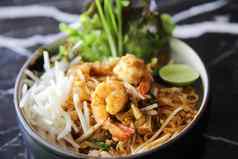虾垫泰国泰国食物面条