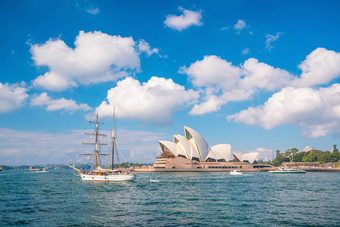 悉尼歌剧房子城市天际线悉尼澳大利亚