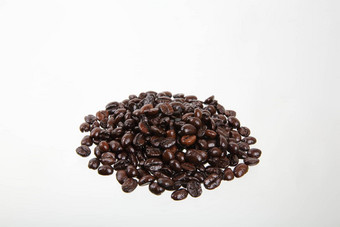咖啡豆子孤立的白色背景