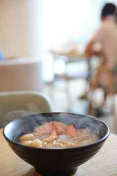 拉面海鲜日本食物