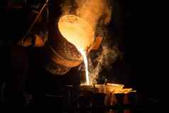 工业失去了蜡铸造过程倒填充陶瓷贝壳熔融钢