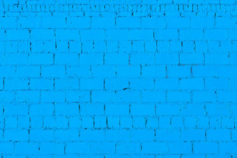 蓝色的<strong>石膏</strong>粗糙的砖<strong>墙</strong>纹理