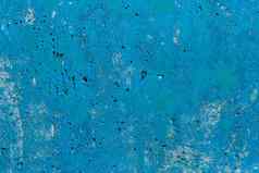纯色蓝色的画平混凝土表面特写镜头纹理