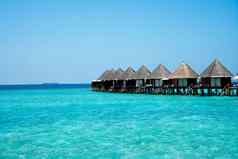 马尔代夫海滩度假胜地- - - - - -夏天假期