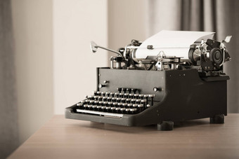 复古的风格打字机工作室