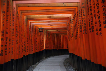 红色的托里门伏见inari神<strong>社</strong>《京都议定书》日本