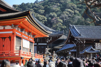 《京都议定书》12月游客访问<strong>清水</strong>寺庙十的