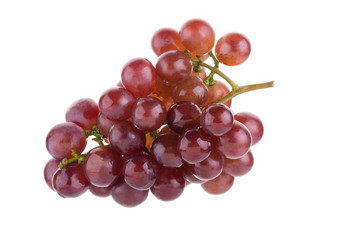红色的葡萄孤立的白色背景