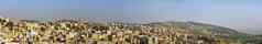 全景城市景观天际线约旦城市卡拉克