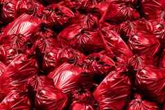 背景桩垃圾袋红色的本垃圾垃圾垃圾塑料袋桩