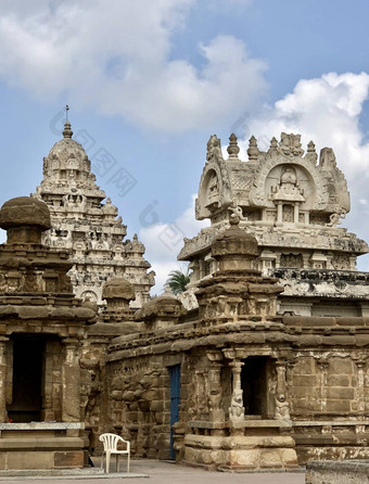 坎奇凯拉萨纳塔尔寺庙坎奇普拉姆泰米尔Nadu