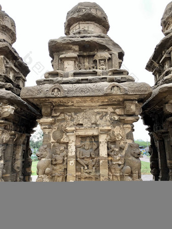 坎奇凯拉萨纳塔尔寺庙坎奇普拉姆泰米尔Nadu