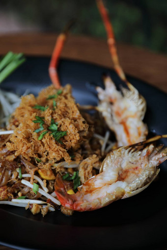 泰国食物帕德泰<strong>炸</strong>面条虾
