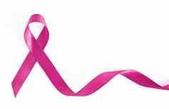 乳房癌症意识粉红色的丝带复制空间