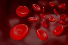 红色的血白色血细胞概念内部布卢德管图