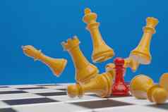 国际象棋董事会游戏业务有竞争力的概念复制空间