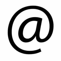 电子邮件网络图标平设计风格电子邮件网络标志电子邮件图标