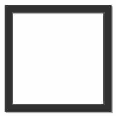 黑色的广场图片框架照片照片框架图标