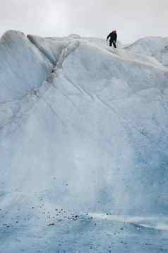 冰攀爬林业局冰川朱诺阿拉斯加