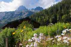 法国阿尔卑斯山脉景观