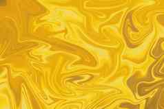 黄金液体油漆大理石花纹丙烯酸波纹理背景