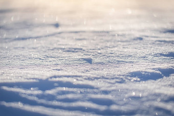 宏背景新鲜的雪花纹理