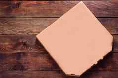 披萨盒子空白模型棕色（的）纸板交付