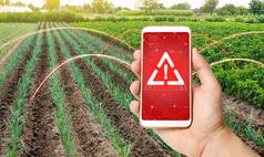 电话警告危险农场场监控分析存在化学物质重金属污染辐射塑料微粒作物健康危害有害的物质