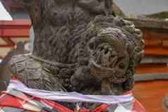 关闭《卫报》数字印度教寺庙巴厘岛印尼用砖入口门印度教寺庙巴厘岛传统的历史网站雕塑巴厘岛的寺庙《卫报》