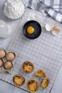 蛋蛋挞传统的葡萄牙语甜点pasteis出生portug