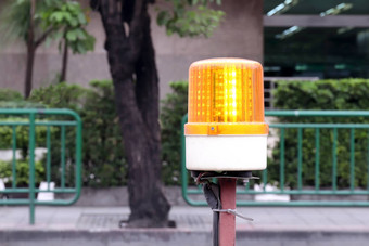 闪烁的灯塔灯路作品安全警告灯建设指示器光建设区路建设网站灯建设网站