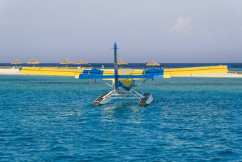 私人<strong>水上飞机</strong>海洋环礁湖