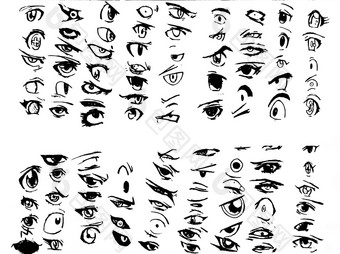 教程画人类眼睛眼睛动漫风格女睫毛