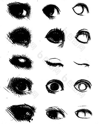 教程画人类眼睛眼睛动漫风格女睫毛