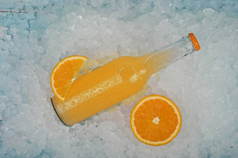 玻璃瓶橙色喝压<strong>碎冰</strong>