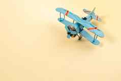 模型飞机飞机柔和的颜色背景
