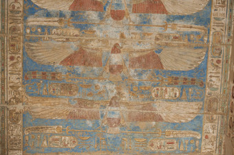 埃及象形文字寺庙墙