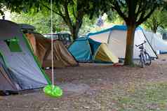 野营野营帐篷湖假期法国