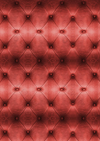 红色的古董皮革特写镜头细节<strong>沙发背景</strong>