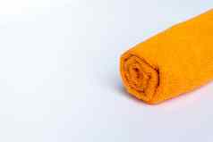 卷橙色毛巾