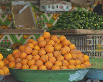 橙子当地的市场