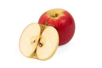 苹果一半苹果切片路径